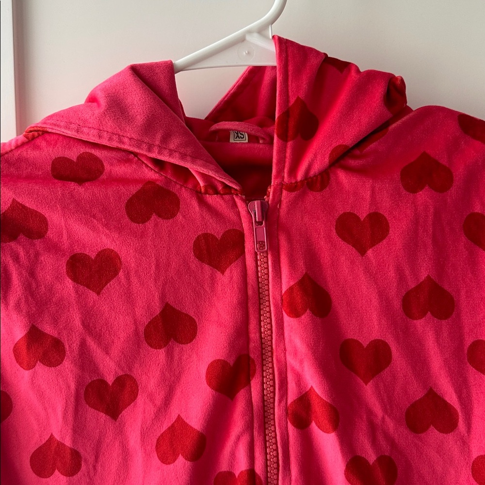 Pink & Red Heart Zip Up Hoodie - Jennifer’s Body Costume